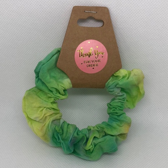 💚 100% Cotton 💛 Scrunchie 💚 Homemade 💛Dharma Tie Dye 💚 NWT 💛 - Picture 3 of 4
